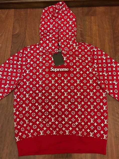 supreme lv 外套|supreme x louis vuitton hoodie.